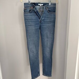 RE/DONE Denim - High Rise Skinny Ankle Jean, Size 25